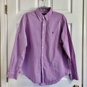Ralph Lauren Blue Label Pink Blue White Checkered Shirt